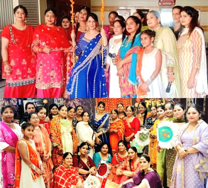 Girls created a buzz with Giddha in Tian Da at Dimpy Restaurant
